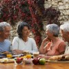 Friends enjoying brunch together