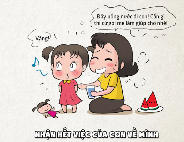 Thay con lam tat ca moi viec 600x463 - Những sai lầm làm mất đi sự tự tin của trẻ