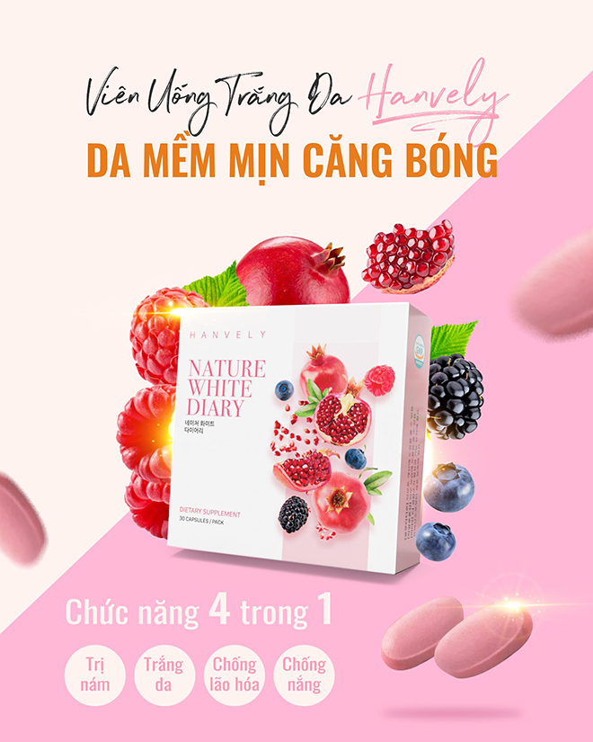 Viên uống trắng da Hanvely 20 viên dùng hiệu quả như thế nào? Hieu qua cua vien uong trang da Hanvely - Viên uống trắng da Hanvely 20 viên dùng hiệu quả như thế nào?